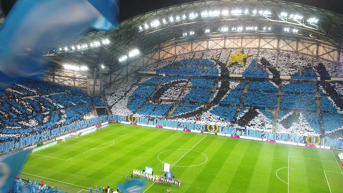 Stadion Vélodrome, Marseille — arhivska fotografija