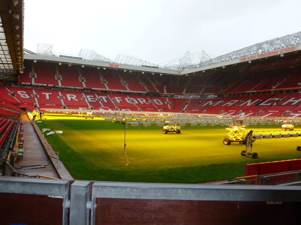 Stadion Old Trafford, Manchester — arhivska fotografija
